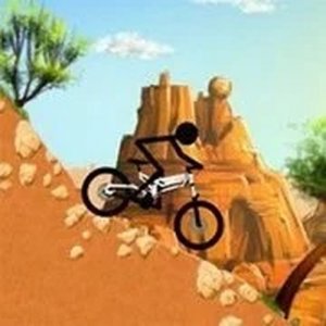 Stickman Downhill Bike Game