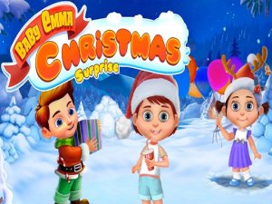 Emma and Snowman Christmas Decoration Game