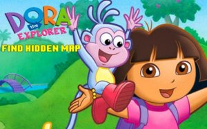 Dora the Explorer: Find Hidden Map - Online Hidden Object Adventure Game