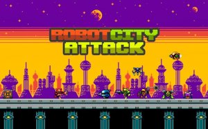 Robot City Attack: Running precision fighter